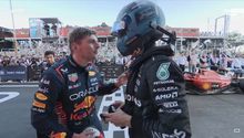 Max Verstappen se encaró con Russell tras incidente en la carrera de Sprint