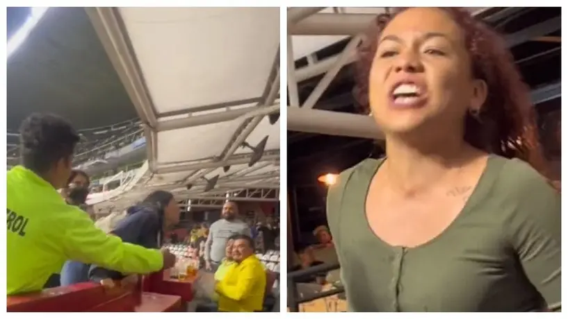Pleito tras el América vs Pachuca en el Azteca acaba en baño de líquidos: "Pin.. P..."