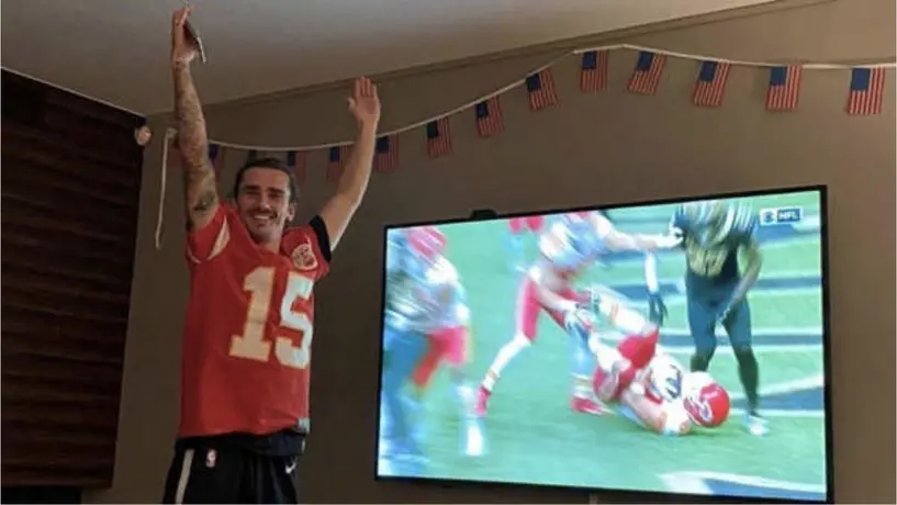 Super Bowl 2023: La épica reacción de Antoine Griezmann tras la victoria de los Chiefs