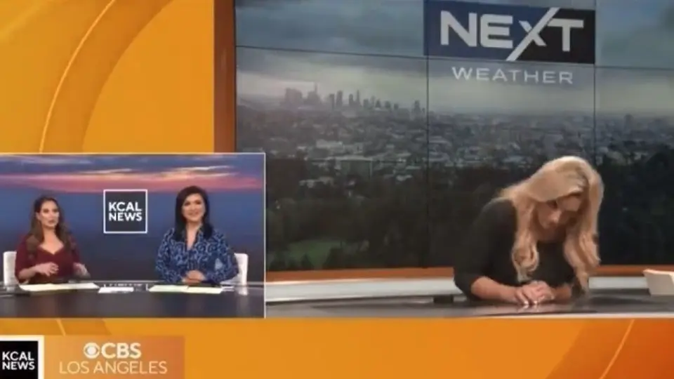 Meteoróloga de Los Ángeles colapsó en pleno programa en vivo