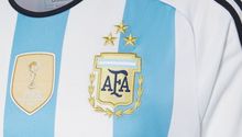 Camiseta de la Selección de Argentina con las tres estrellas se agotó en tres horas