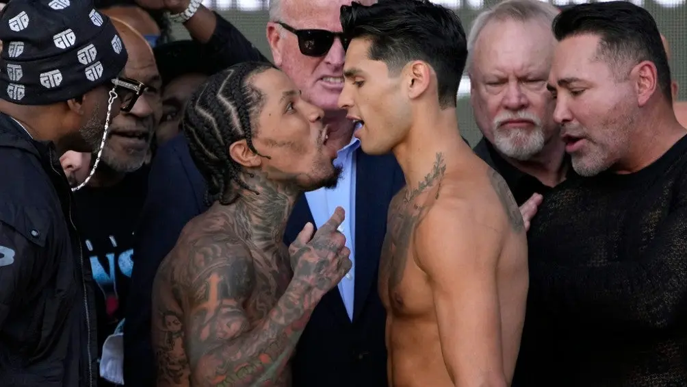 ¡Llegó la hora! Ryan García y Gervonta Davis se suben al ring tras amenazas y mensajes en redes sociales | AP