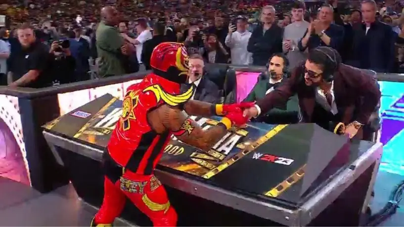 Rey Mysterio recibió ayuda de Bad Bunny en Wrestlemania 39