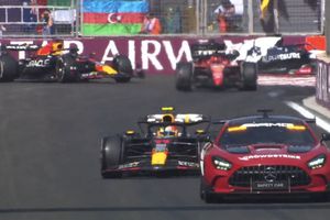 Checo Pérez ganó el Gran Premio de Azerbaiyán y recorta la distancia en el Campeonato de Pilotos