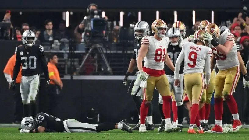 NFL: 49ers superaron a los Raiders en tiempo extra y suman novena victoria consecutiva