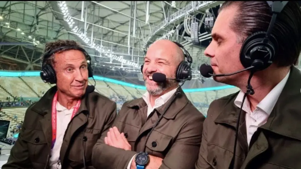 Luis García acompañado de Jorge Valdano y Christian Martinoli | INSTAGRAM: @garciaposti