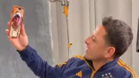 Chicharito Hernández respondió videollamada del Canelo Álvarez en evento del LA Galaxy
