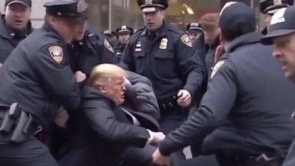 ¿Trump arrestado? Crean con Inteligencia Artificial imágenes del arresto del expresidente de EU