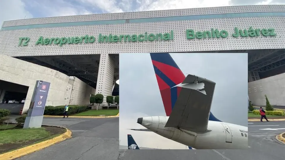 ¡Accidente en el Aeropuerto de CDMX! dos aviones chocaron en tierra