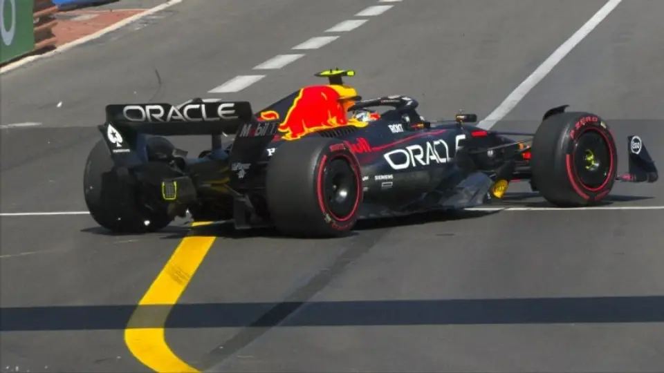 Sergio 'Checo' Pérez chocó durante la Qualy del Gran Premio de Mónaco y quedó eliminado