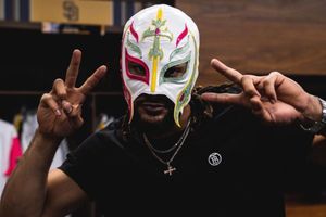 Tatis Jr. salió con la máscara del Rey Mysterio al estadio Alfredo Harp Helú