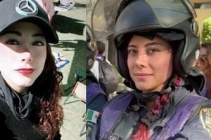 Policía que cautivó con su belleza en la marcha 8M se presenta en redes