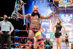 Dragón Rojo Jr. venció a Templario y ganó los Reyes del Aire VIP 2023