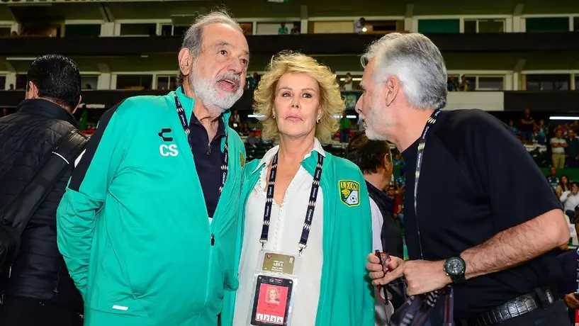 Carlos Slim apoyó a León en la Final Ida de la Concachampions contra el LAFC