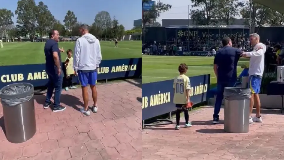 América: Cuauhtémoc Blanco visitó Coapa y deseó suerte al 'Tano' en la Liguilla