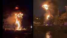 Atracción en Disney se incendia en medio de show