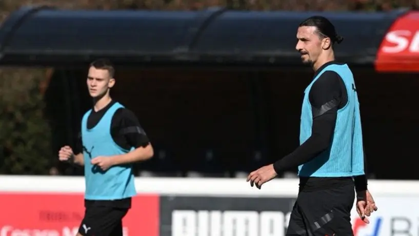 Zlatan Ibrahimovic entrenó y jugó 'cascarita' con su hijo Maximiliano de 16 años