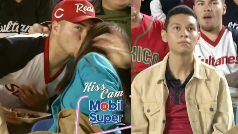 Kiss Cam: Mujer ‘desprecia’ a amigo y opta por besar a desconocido en juego de Sultanes