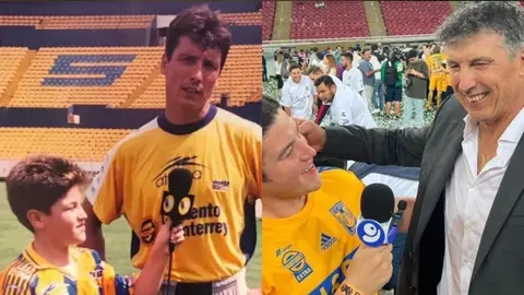 Samuel García recrea fotografía con Robert Siboldi tras el campeonato de Tigres ante Chivas