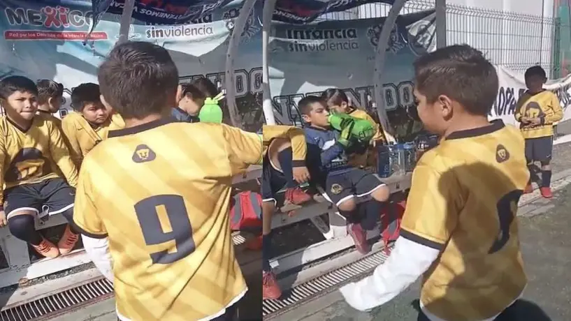 Pumas: Niño se hace viral en redes sociales por discurso para animar a sus compañeros
