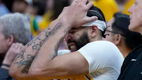 Lakers confían en tener a Anthony Davis en cancha para el sexto duelo contra Warriors