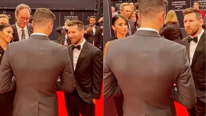 Messi y Lewandowski hablaron sobre Barcelona durante la entrega de los premios Laureus