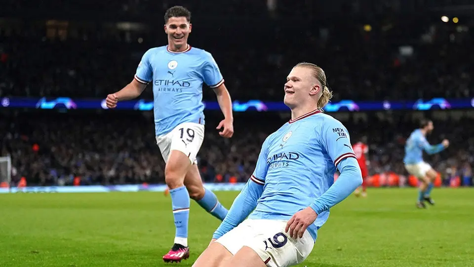 Haaland llega a 45 goles esta campaña y rompe récord para 'novatos' de Premier League