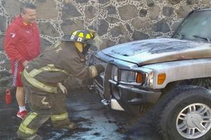 Camioneta de Alfredo Adame se incendió en CDMX
