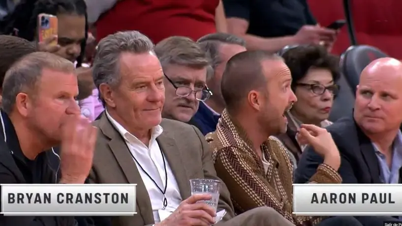 Breaking Bad en la NBA: Bryan Cranston y Aaron Paul, presentes en juego de Rockets