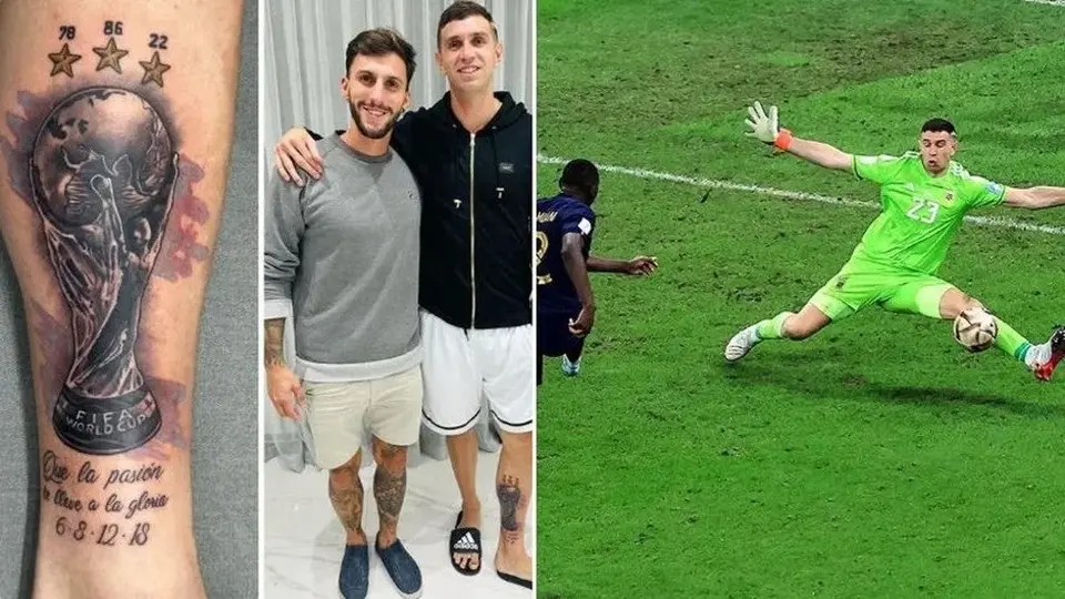 Argentina: Dibu Martínez se tatuó la Copa del Mundo como regalo de navidad