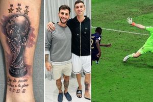Argentina: Dibu Martínez se tatuó la Copa del Mundo como regalo de navidad