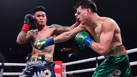 Brandon Figueroa ganó el título vacante interino de peso pluma del CMB sobre Mark Magsayo