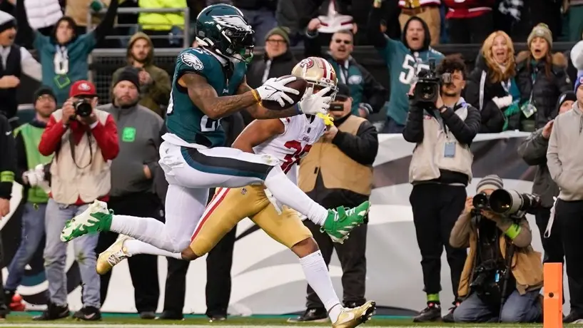 NFL: Eagles apalean a 49ers y van al Super Bowl LVII