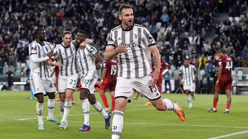 Europa League: Juventus rescata empate de último minuto ante Sevilla en la Ida de Semifinales