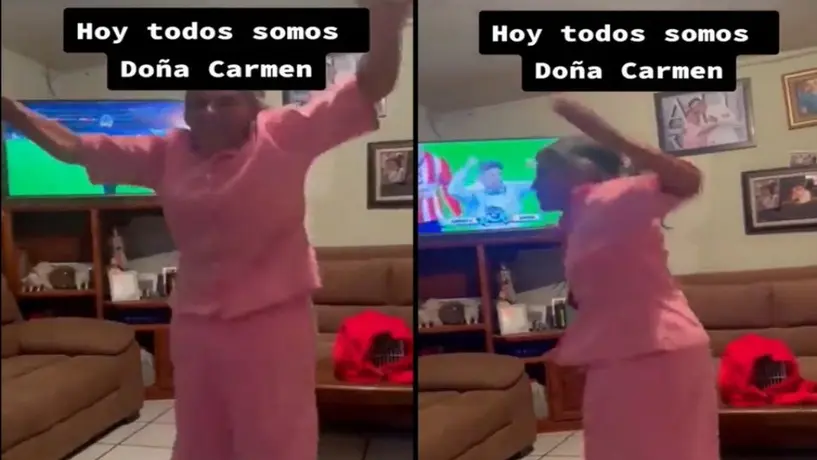 Abuelita 'enloquece' por clasificación de Chivas y se hace viral