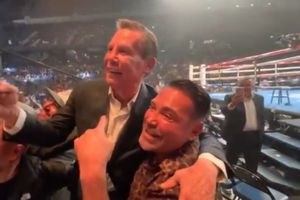 Julio César Chávez y Óscar de la Hoya se reencuentran en función de box en California