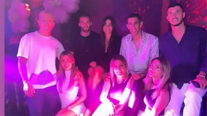 Di María, Martínez, Rodríguez y Pezzella disfrutan de sus vacaciones en Ibiza