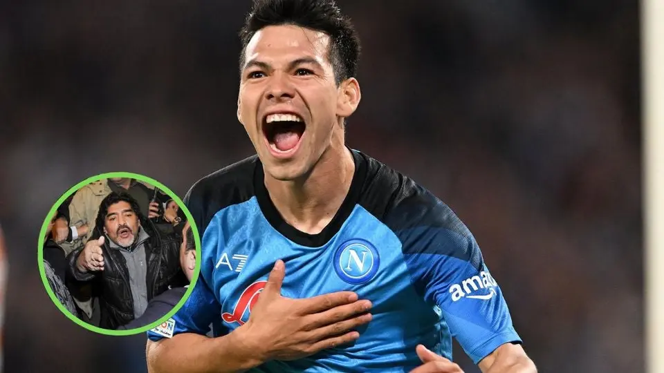 Napoli: Diego Maradona estaba enamorado del juego del 'Chucky' Lozano