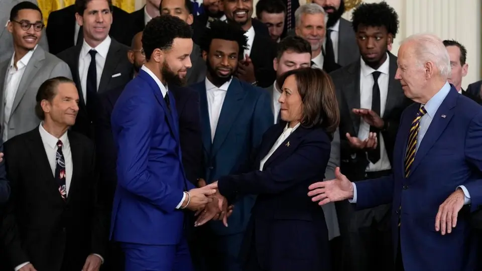 NBA: Golden State Warriors visitó la Casa Blanca con Joe Biden