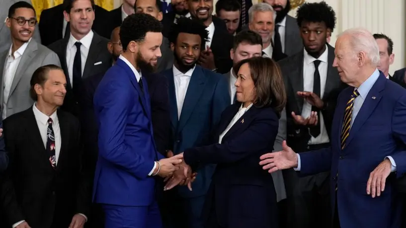 NBA: Golden State Warriors visitó la Casa Blanca con Joe Biden