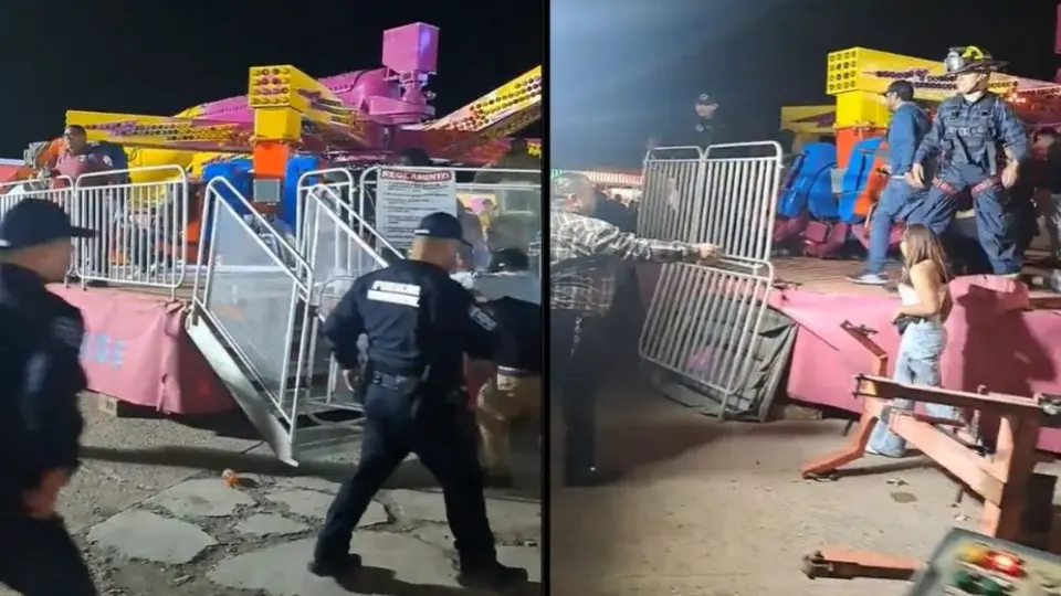 Tres personas resultan heridas tras desplome de atracción en las Ferias de las Flores de Sonora