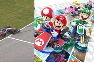 Valtteri Bottas y la bandera roja por un trompo que recordó a Mario Kart