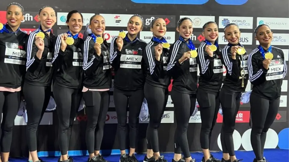 Equipo Mexicano de Natación Artística subió al podio con un histórico primer lugar en el Mundial