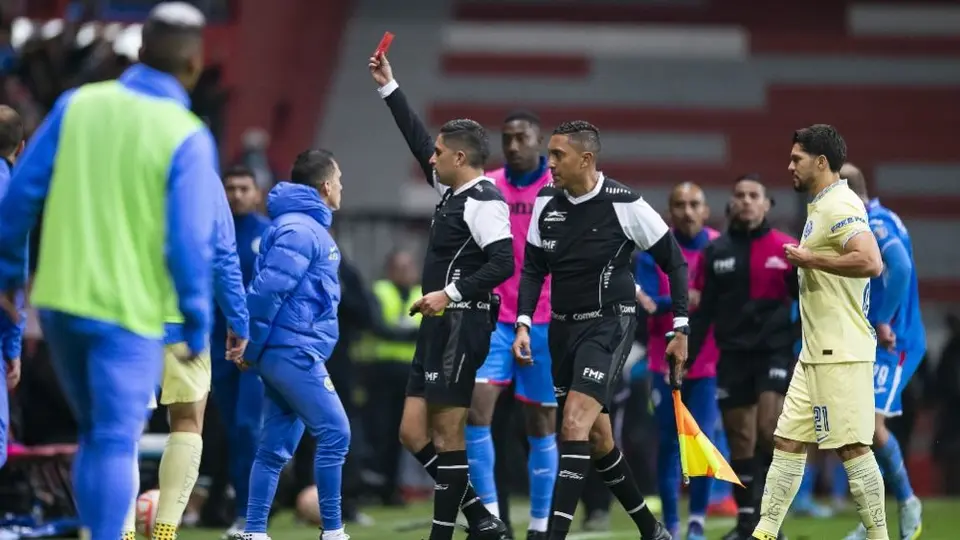 América vs Cruz Azul: Hubo conato de bronca en la Copa por México; fueron expulsados dos jugadores