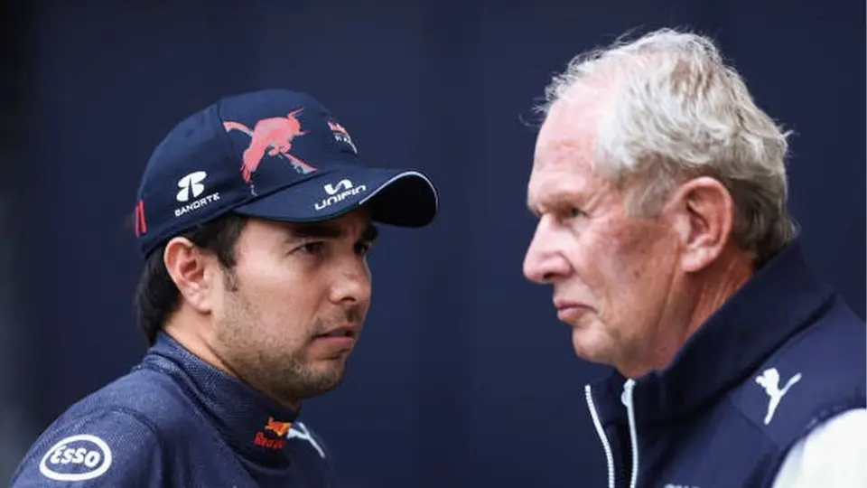 Helmut Marko sobre la actuación de Checo en Montmeló: "Salió mal y se quedó sin podio"