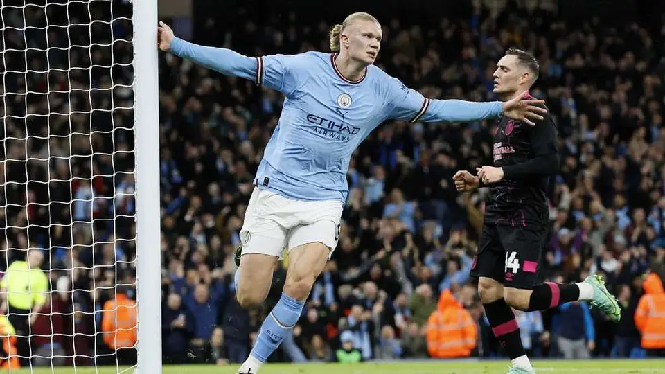 ¡Otra vez Haaland! Manchester City goleó al Burnley con Hat-Trick del noruego