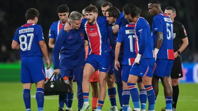Emergencia en el PSG: Khvicha Kvaratskhelia se rompe el ligamento cruzado y se pierde el resto de la temporada