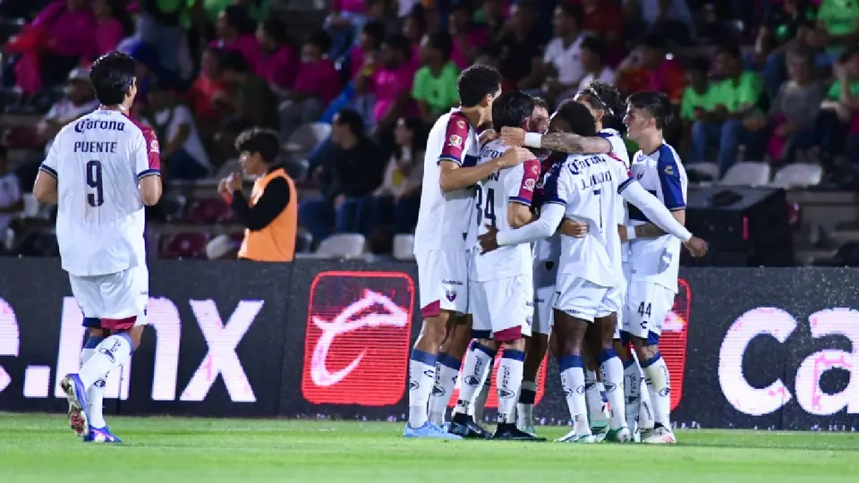 Jugadores de Atlante celebrando anotación de Martín Sarrafiore | MEXSPORT