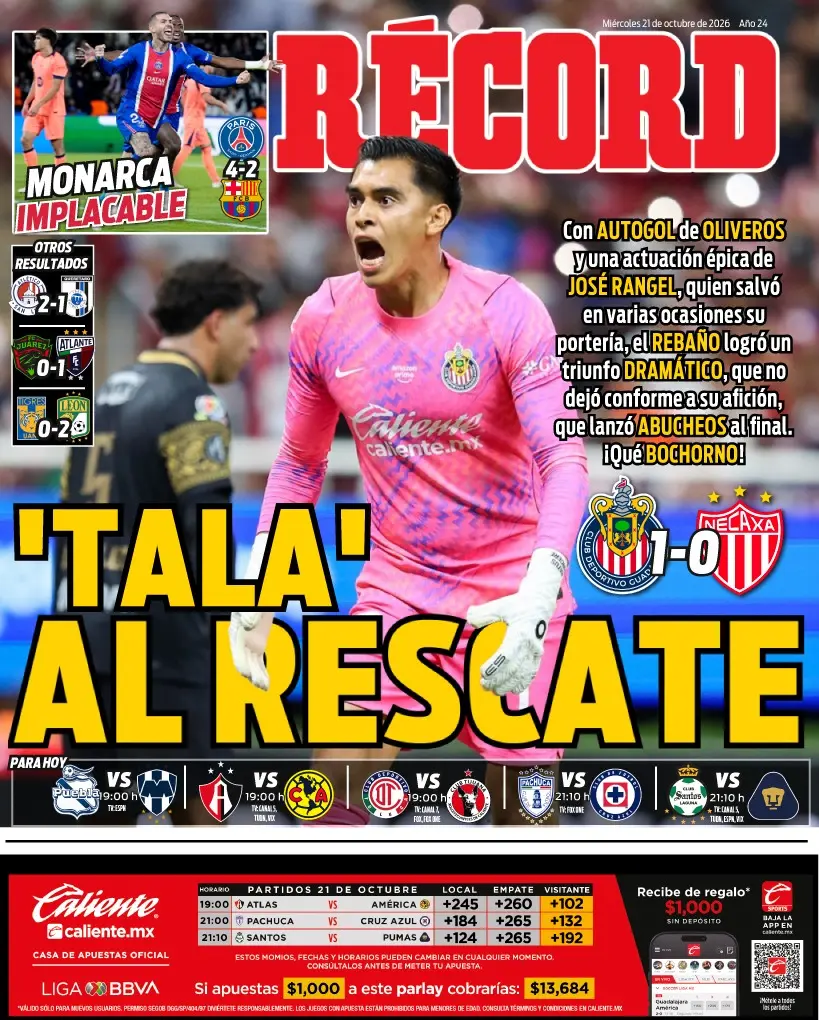 Portada RÉCORD 21 octubre 2026