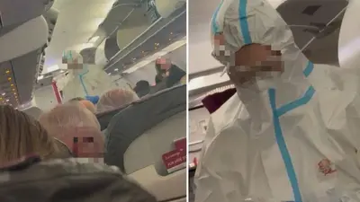 VIDEO: Alerta por posible norovirus en avión de Eurowings: tres pasajeros fueron hospitalizados